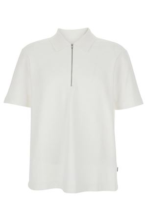 White cotton piqué polo shirt JIL SANDER | J61GL0002J20336100